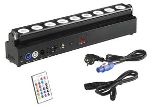 FAN LED-SHOW-WW9 Venkovní reflektor WALLWASHER LED SHOW dobíjecí 9x18 W RGBW+UV Wi‑Fi Smart Tuya DMX 512 dálkové ovládání - FANEUROPE