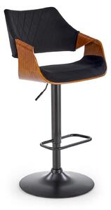 Barová židle Honduras (černá + ořech). 1092581