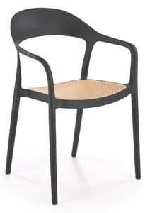 Zahradní židle Karo (černá + naturální). 1092588