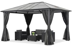 Moderní zahradní altán Santiago 3x4m Garden Point antracyt