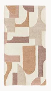 Ručně všívaný vlněný koberec s různou výškou povrchu Corin