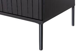 Hoorns Černý borovicový TV stolek Gravia 150 x 44 cm