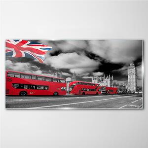 Obraz na skle Obraz na skle Silniční londýnský autobus