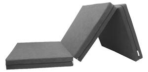 Skládací matrace pro hosty šedá 10 cm 80x195 cm