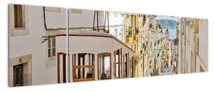 Historická tramvaj, obrazy (170x50cm)