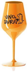 VÍNOSAURUS - oranžová nerozbitná sklenička na víno 470 ml