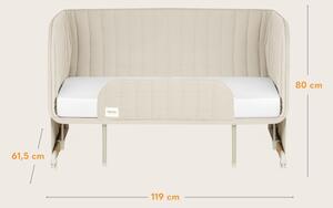 Lionelo - Dětská postýlka 5v1 THOMI PLUS Beige Sand