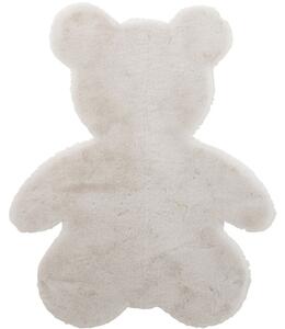 Bílý koberec J-line Bear ve tvaru medvěda 100 x 80 cm