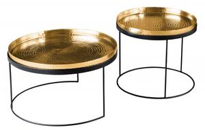 2SET konferenční stolek ELEMENTS TABLET 57/46 CM zlatý Nábytek | Obývací pokoj | Konferenční stolky | Všechny konferenční stolky