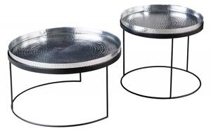 2SET konferenční stolek ELEMENTS TABLET 57/46 CM stříbrný Nábytek | Obývací pokoj | Konferenční stolky | Všechny konferenční stolky