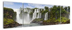 Panorama vodopádů - obrazy (170x50cm)