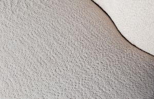 Hoorns Krémově bílé látkové lounge křeslo Stania 112 cm, levé