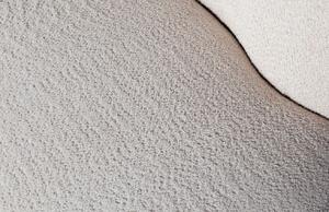 Hoorns Krémově bílé látkové lounge křeslo Stania 112 cm, pravé