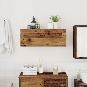 Koupelnová nástěnná skříňka old wood 80 x 25 x 30 cm kompozit