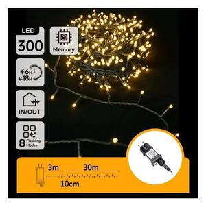 Aigostar - LED Venkovní vánoční řetěz 300xLED/8 funkcí 30 m IP44 teplá bílá