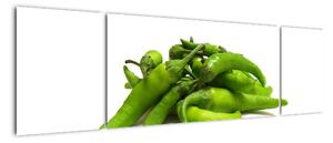 Zelené papričky - obraz (170x50cm)