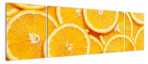 Plátky pomerančů - obraz (170x50cm)