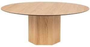 Dubový kulatý konferenční stolek Micadoni Sahara 100 cm