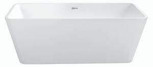 Akrylátová volně stojící vana Evita 160x80 Barva: Bílá, Rozměry: 160x80x58 cm, Varianta: Evita 160 W/Click-Clack s přepadem bílý, #WAS-160-EBI