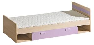 LIMO L13 postel s úložným prostorem fialová