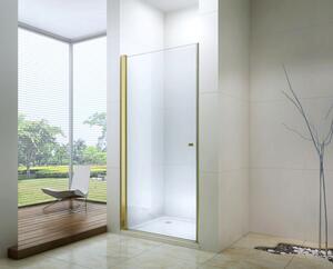 MEXEN PRETORIA sprchové dveře 70x190 cm 6mm, zlatá-čiré 852-070-000-50-00 - MEXEN
