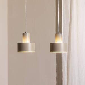 SIGMA Závěsné světlo Rif 2, taupe 2-plamenné, lineární, ocel, stmívatelný, Krémová / jantar, Obývací pokoj / jídelna, kov, Moderní