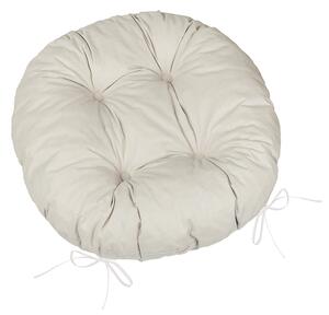 BELLATEX Sedák Adéla prošívaný kulatý Šedá průměr 40 cm