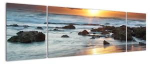Západ slunce u moře, obraz (170x50cm)