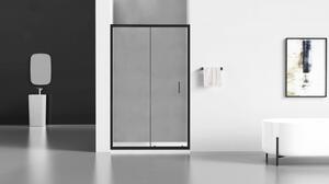 MEXEN APIA sprchové dveře 90x190 cm 5mm, černá-čiré 845-090-000-70-00 - MEXEN