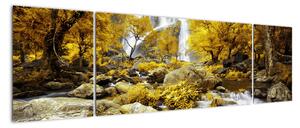 Obraz podzimní krajiny na zeď (170x50cm)