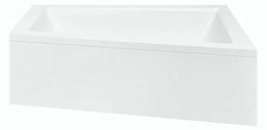 Besco Akrylátová asymetrická vana Intima 150x85 (160x90) Barva: Bílá, Rozměry (cm): 150x85, Orientace: Levá