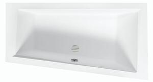 Besco Akrylátová asymetrická vana Intima 150x85 (160x90) Barva: Bílá, Rozměry (cm): 150x85, Orientace: Pravá