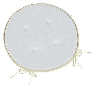 BELLATEX Sedák Adéla kulatý hladký Šedá průměr 40 cm