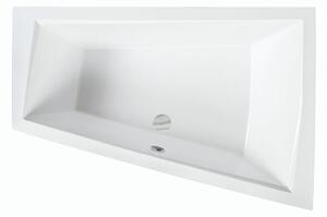 Besco Akrylátová asymetrická vana Intima Duo 170x125 (180x125) Barva: Bílá, Rozměry (cm): 180x125, Orientace: Pravá