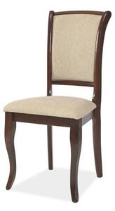Jídelní židle SIGMN-SC ořech/béžová