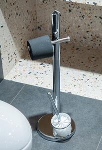 A-Interiéry Stojan na WC štětku s držákem toaletního papíru WC-ST0021