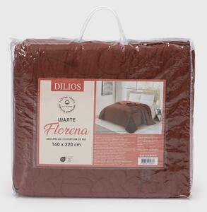 Dilios Florena přehoz na postel Barva: brown/peach - hnědá/broskvová, Rozměr: 200 x 220 cm