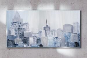 Obraz na skle Obraz na skle Abstrakce město