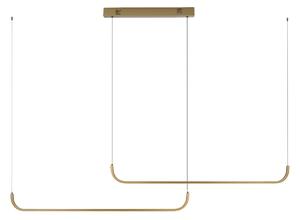 Immax NEO PATTINI Smart závěsné svítidlo dvojité 160-280cm, 53W, 3640lm zlaté Zigbee 3.0