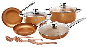 Sada nádobí s nepřilnavým povrchem Le Chef Line Rosegold 11 ks