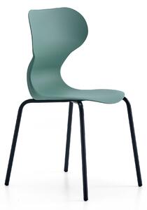 AJ Produkty Židle BRIAN, 4 nohy, antracitově šedá/zelená