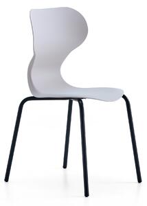 AJ Produkty Židle BRIAN, 4 nohy, antracitově šedá/světle šedá