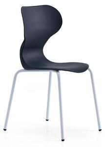 AJ Produkty Židle BRIAN, 4 nohy, bílá/černá