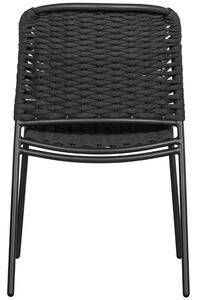 Hoorns Černá hliníková zahradní židle Tiga