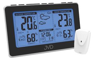 Černá rádiem řízená meteorologická stanice JVD RB657 (POŠTOVNÉ ZDARMA!!)