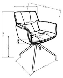 Jídelní židle SCK-523 hnědá