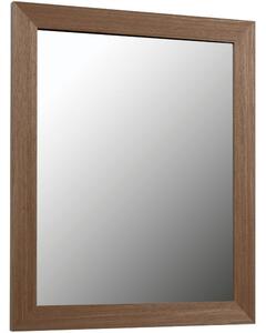 Hnědé ořechové nástěnné zrcadlo Kave Home Wilany 47 x 57 cm