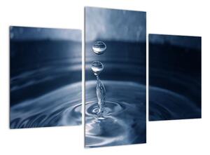 Obraz kapky vody (90x60cm)