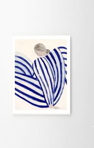 The Poster Club Plakát Blue Stripe At Concorde by Sofia Lind 30x40 cm