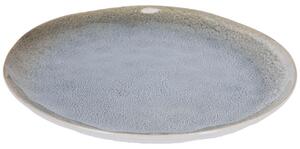 Modro bílý keramický talíř Kave Home Sachi 28,4 cm